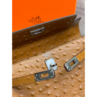 Сумка Hermes Kelly 22 Ostrich Brown