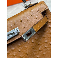 Сумка Hermes Kelly 22 Ostrich Brown