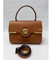 Женская сумка Versace Medusa коричневая 