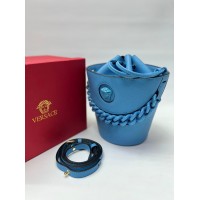 Женская сумка Versace La Medusa  голубая 