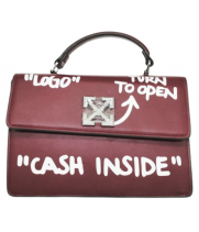 Сумка Off-White Itney 1.4 Cash Inside бордовая