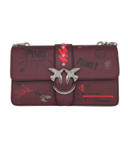 Сумка Pinko Graffiti коричневая