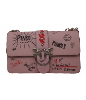Сумка Pinko Graffiti розовая