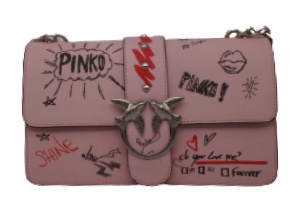 Сумка Pinko Graffiti розовая