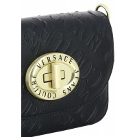 Couture сумка Versace Jeans черная с золотой фурнитурой