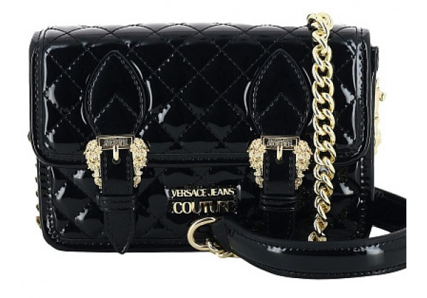 Couture сумка Versace Jeans черная с ремнем