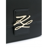 Сумка Karl Lagerfeld Signature с логотипом черная