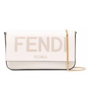 Сумка Fendi FF Way с лого розовая