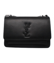 Сумка Saint Laurent Sunset черная