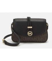 Сумка Michael Kors Cece коричневая с черным