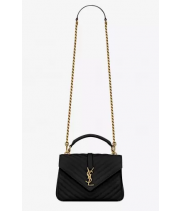 Сумка Saint Laurent college черная 