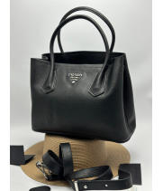 Сумка Prada Milano Classic Tote Black Silver