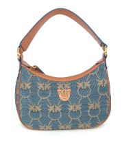 Сумка Pinko Love Bag Half Moon джинсовая