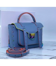 Сумка из гладкой кожи Michael Kors Manhattan синяя