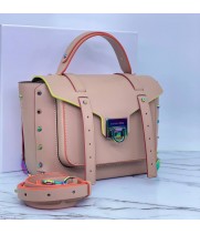 Сумка из гладкой кожи Michael Kors Manhattan персиковая