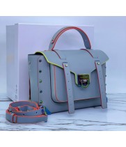 Сумка из гладкой кожи Michael Kors Manhattan серая