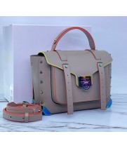 Сумка из гладкой кожи Michael Kors Manhattan бежевая