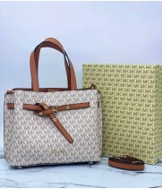 Сумка Michael Kors Emilia Acorn Medium белая