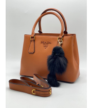 Сумка Prada Milano Classic Tote коричневая