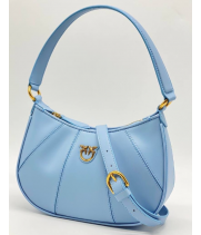 Сумка Pinko Love Bag Half Moon голубая