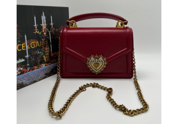 Сумка Dolce Gabbana Devotion бордовая