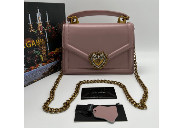 Сумка Dolce Gabbana Devotion розовая