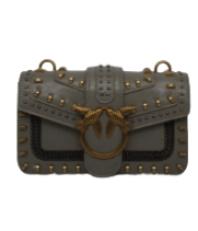 Сумка Pinko Mix Studs серая