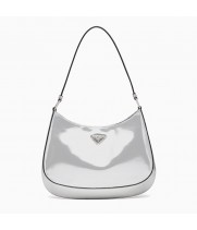 Сумка Prada Cleo серебристая 