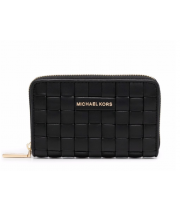 Кошелёк Michael Kors плетеный черный