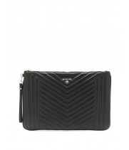 Клатч MICHAEL KORS из стеганой кожи черный