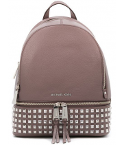 Рюкзак MICHAEL MICHAEL KORS с серебряными заклепками розовый Rhea