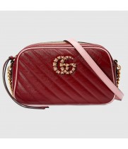 Сумка Gucci GG Marmont Small бордовая