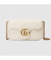 Сумка Gucci GG Marmont Mini белая