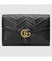 Клатч Gucci GG Marmont черный