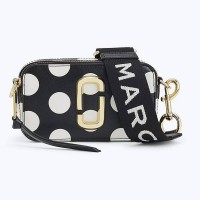 Женская Marc Jacobs сумка Snapshot в горошек черная 
