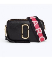 Женская Marc Jacobs сумка Snapshot черная с золотым