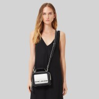 Женская Marc Jacobs сумка Mini Box черно-белая 