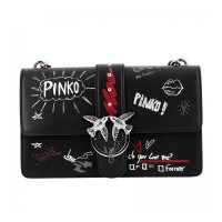 Сумка Pinko Graffiti Maxi черная